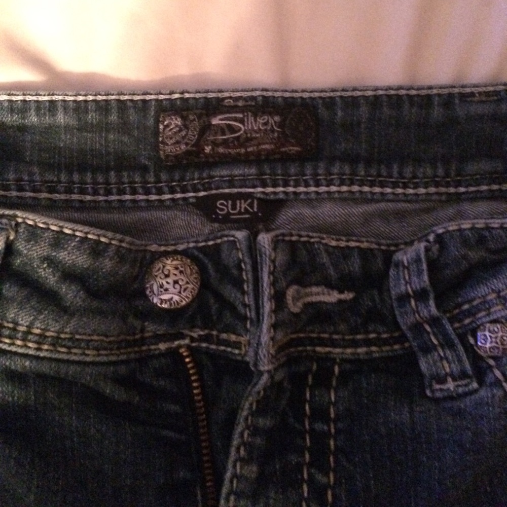 Buckle Jeans - Silver Suki